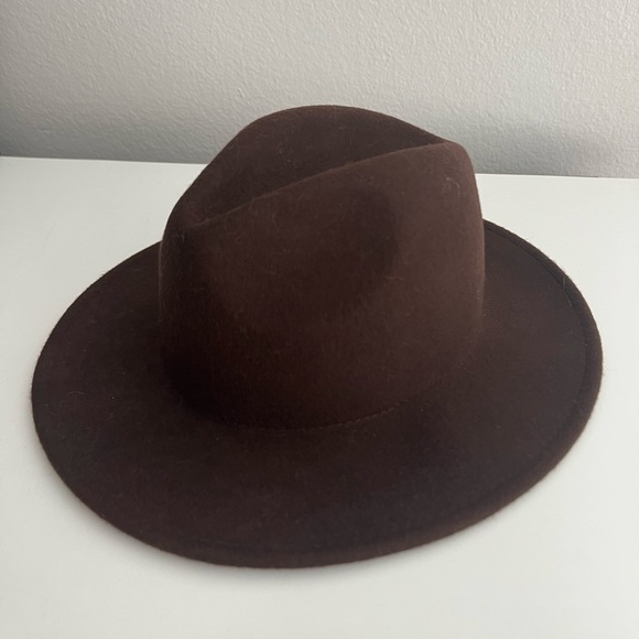 Cotton On Other - NWOT Girls Wide Brim Wool Hat in Brown